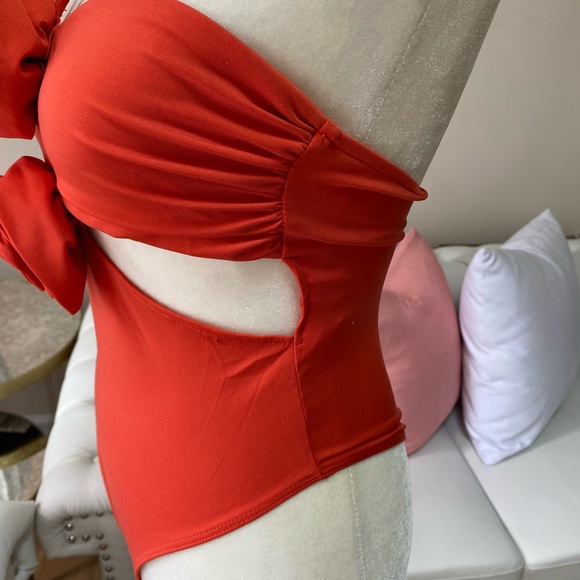 ZARA WOMEN’S ORANGE BODYSUIT SIZE S - Picture 4 of 7